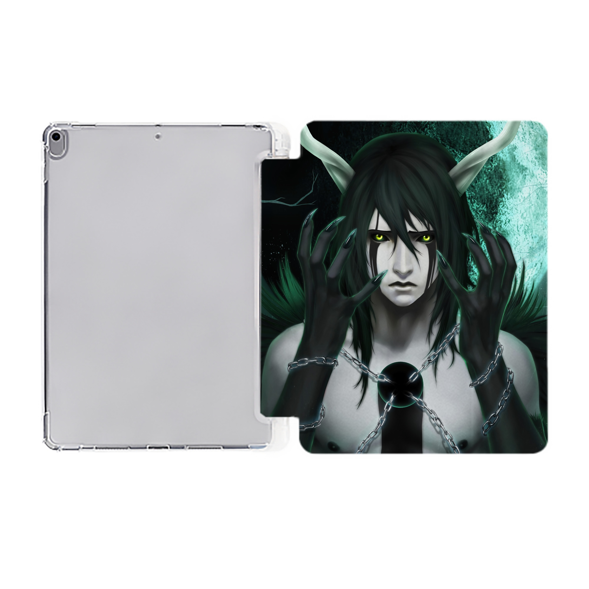 （画像用） ブリーチ BLEACH IPad ケース ペン収納付き 三つ折りスタンド PUレザー×シリコン 対応機種9.5/10.5/10.9インチ